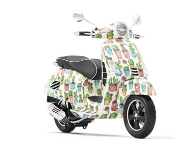 Garden Supply Cacti Vespa Scooter Wrap Film