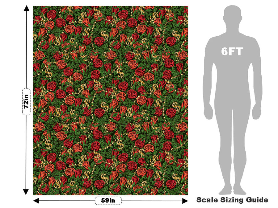 Garden Treasure Floral Vehicle Wrap Scale~Rwraps Series 914 Garden Treasure Floral Measurements~1