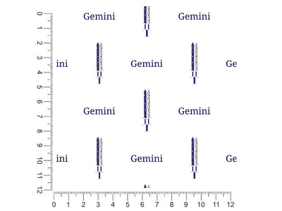 gemini swords astrology 1ft x 1ft Craft Sheets