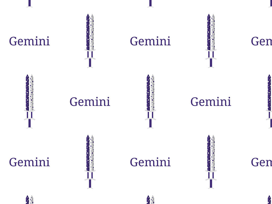 Gemini Swords Astrology Vinyl Wrap Pattern~Rwraps Series 914 Digitally Printed Vinyl Wrap~0