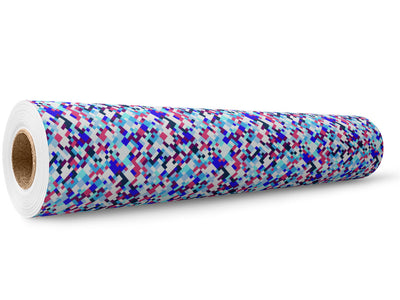 Gender Reveal Pixel Wrap Film Wholesale Roll~Rwraps Series 914 Digitally Printed Vinyl Roll~5