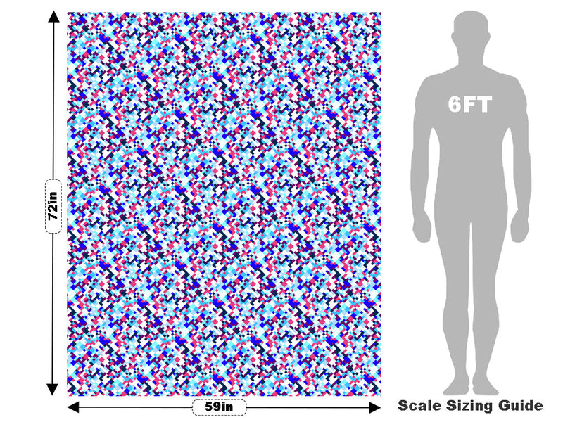 Gender Reveal Pixel Vehicle Wrap Scale~Rwraps Series 914 Gender Reveal Pixel Measurements~1