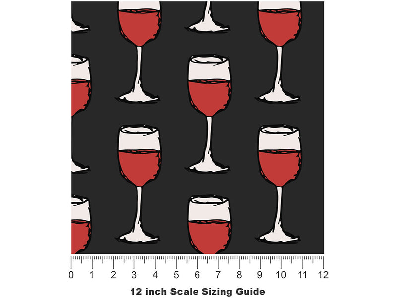 Generous Pour Alcohol Vinyl Film Pattern Size 12 inch Scale~Rwraps Generous Pour Alcohol Sizing Chart~2