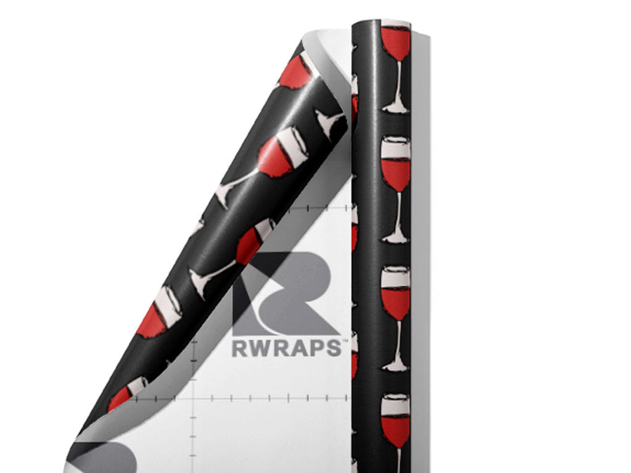 Generous Pour Alcohol Wrap Film Sheets~Rwraps Series 914 Generous Pour Alcohol Scrolled Sheet~3