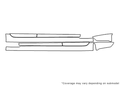 g70 3M Clear Bra Door Cup Precut PPF Diagram