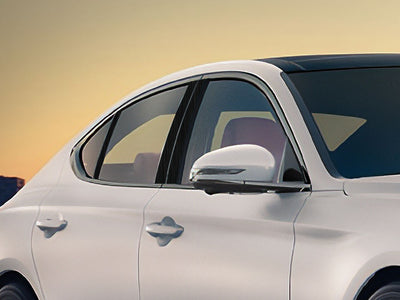 genesis g70 2019-2024 Brushed Aluminum Black Pillar Cover Diagram