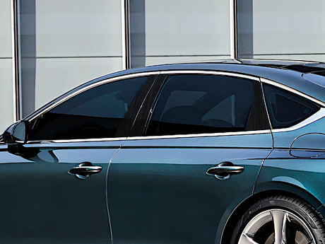 genesis g80 2017-2020 Brushed Aluminum Black Pillar Cover Diagram