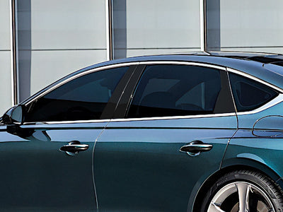 genesis g80 2017-2020 Gloss Black Pillar Cover Diagram