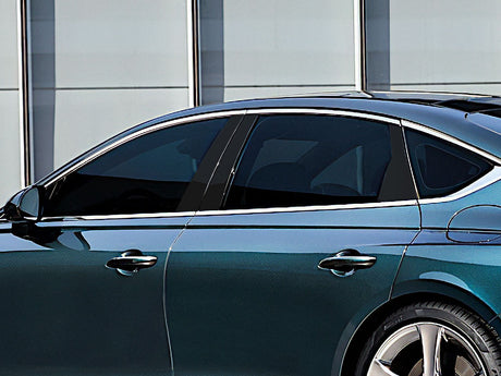 genesis g80 2017-2020 Matte Black Pillar Cover Diagram