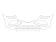 g80 3M Clear Bra Bumper Precut PPF Diagram