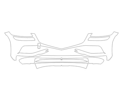 g80 Avery Dennison Clear Bra Bumper Precut PPF Diagram