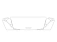 g80 Avery Dennison Clear Bra Hood Precut PPF Diagram