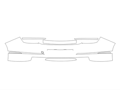 g80 Avery Dennison Clear Bra Door Cup Precut PPF Diagram