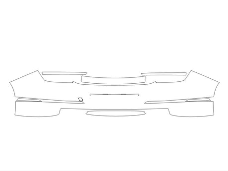 g80 Avery Dennison Clear Bra Door Cup Precut PPF Diagram