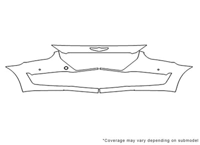 g90 3M Clear Bra Bumper Precut PPF Diagram