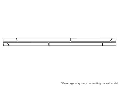 g90 3M Clear Bra Door Cup Precut PPF Diagram