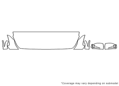 g90 3M Clear Bra Hood Precut PPF Diagram
