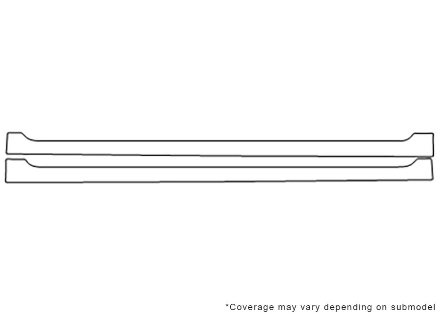 g90 3M Clear Bra Door Cup Precut PPF Diagram
