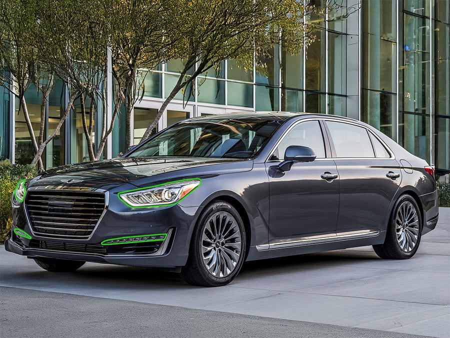 genesis g90 2017-2019 Headlight Protection Installation Location