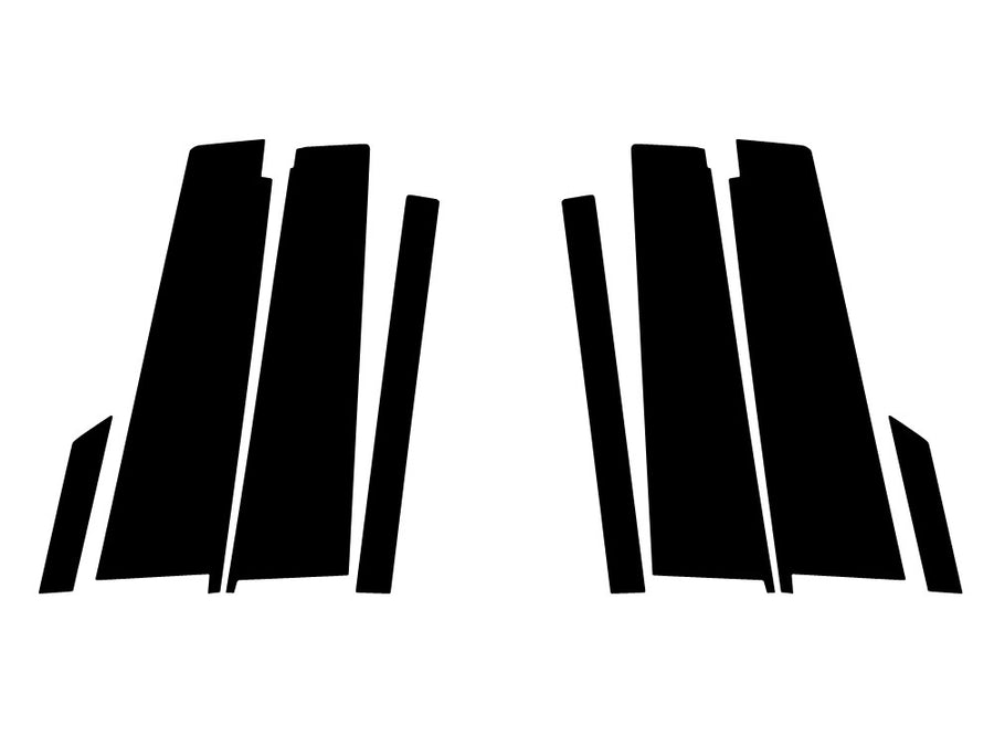 genesis g90 2023-2023 Matte Black Pillar Trim Diagram