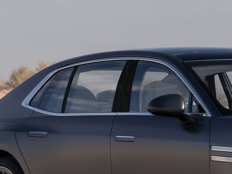 genesis g90 2023-2023 Brushed Aluminum Black Pillar Cover Diagram