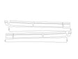 g90 3M Clear Bra Door Cup Precut PPF Diagram
