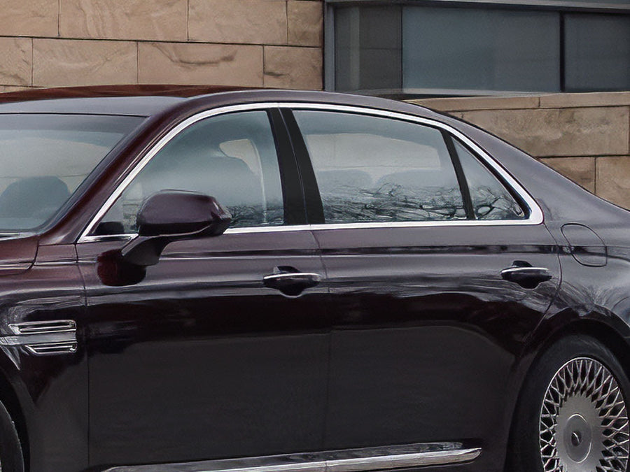 genesis g90 2017-2022 Gloss Black Pillar Cover Diagram