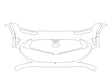 gv60 3M Clear Bra Bumper Precut PPF Diagram