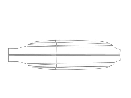 gv60 3M Clear Bra Door Cup Precut PPF Diagram