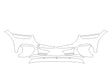gv70 3M Clear Bra Bumper Precut PPF Diagram