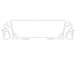 gv70 3M Clear Bra Hood Precut PPF Diagram