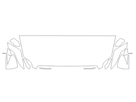 gv70 3M Clear Bra Hood Precut PPF Diagram