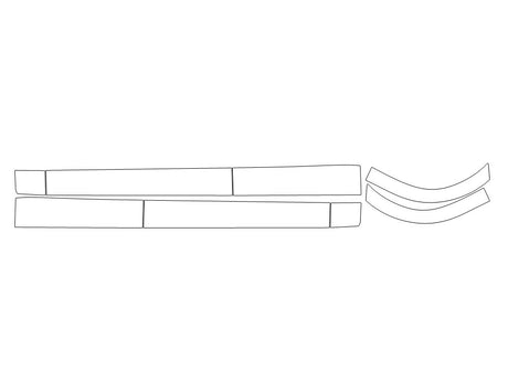 gv70 3M Clear Bra Door Cup Precut PPF Diagram