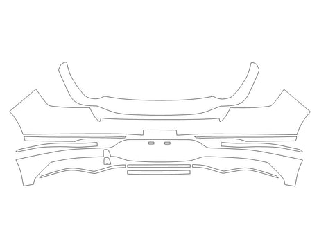 gv80 3M Clear Bra Door Cup Precut PPF Diagram