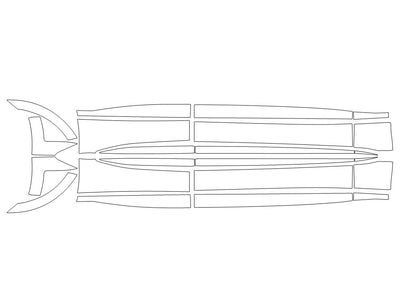 gv80 3M Clear Bra Door Cup Precut PPF Diagram