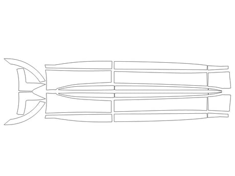 gv80 3M Clear Bra Door Cup Precut PPF Diagram