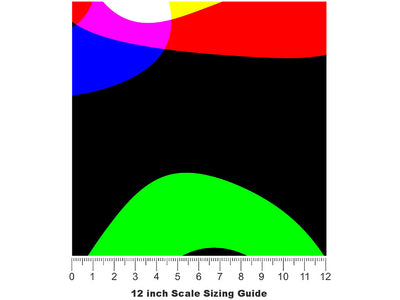 Genetic Engineering Retro Vinyl Film Pattern Size 12 inch Scale~Rwraps Genetic Engineering Retro Sizing Chart~2
