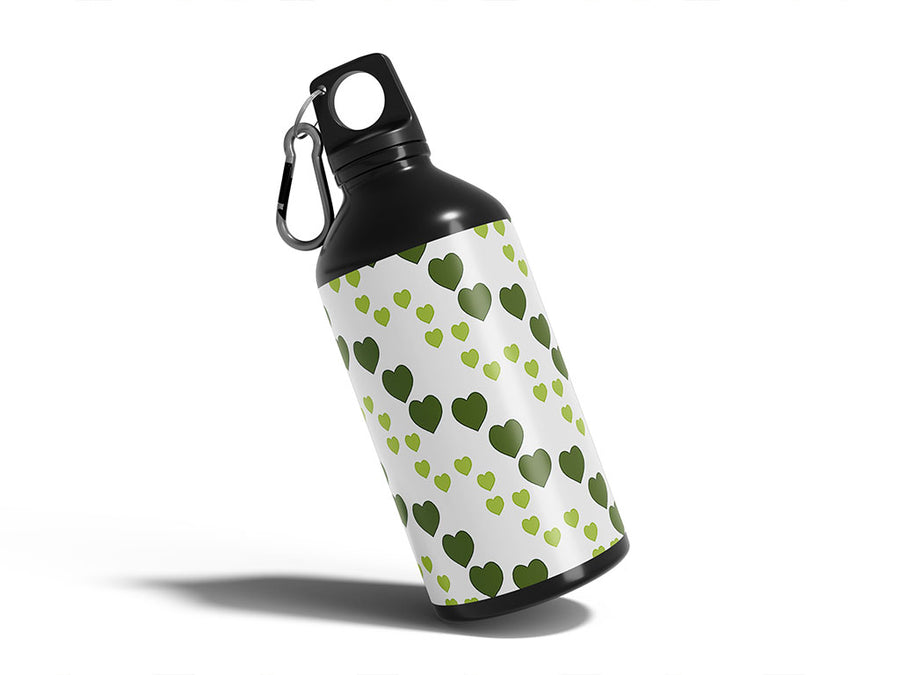 gentle fall heart Water Bottle DIY Stickers