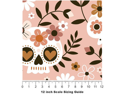 Gentle Soul Halloween Vinyl Film Pattern Size 12 inch Scale~Rwraps Gentle Soul Halloween Sizing Chart~2