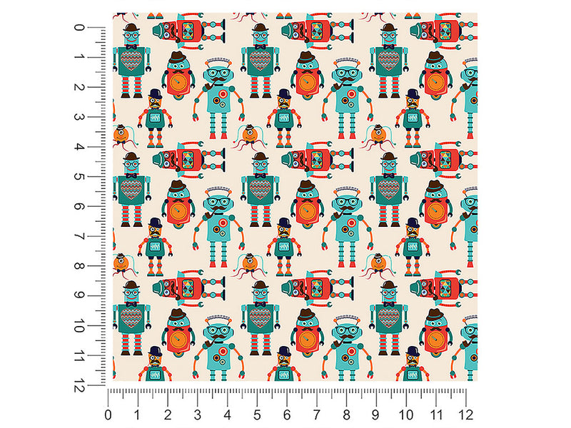 gentleman bots science fiction 1ft x 1ft Craft Sheets