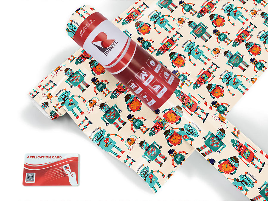 gentleman bots science fiction Craft Vinyl Roll