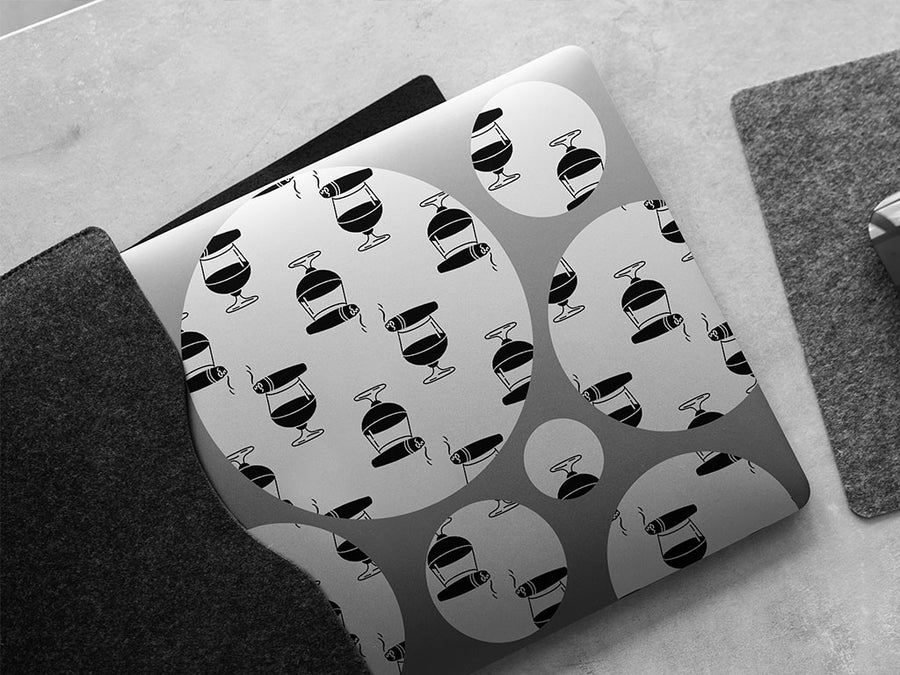 gentlemen please alcohol DIY Laptop Stickers