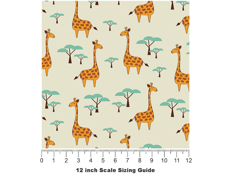 Geoffreys Day Animal Vinyl Film Pattern Size 12 inch Scale~Rwraps Geoffreys Day Animal Sizing Chart~2