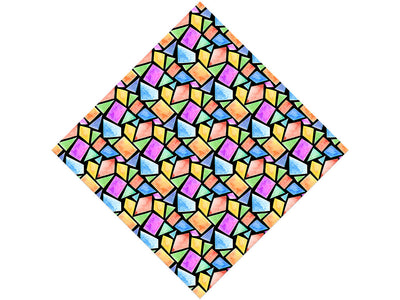Geometric Menagerie Mosaic Vinyl Wrap Pattern