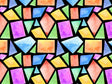 Geometric Menagerie Mosaic Vinyl Wrap Pattern~Rwraps Series 914 Digitally Printed Vinyl Wrap~0