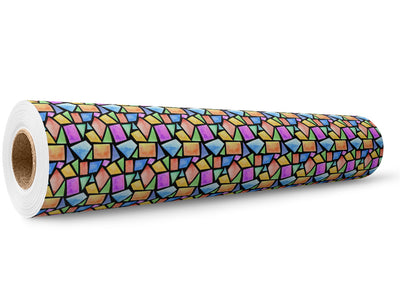 Geometric Menagerie Mosaic Wrap Film Wholesale Roll~Rwraps Series 914 Digitally Printed Vinyl Roll~5