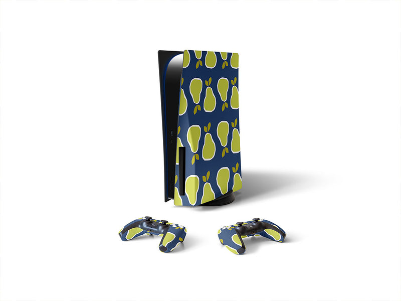 geometric sunrise fruit Sony PS5 DIY Skin