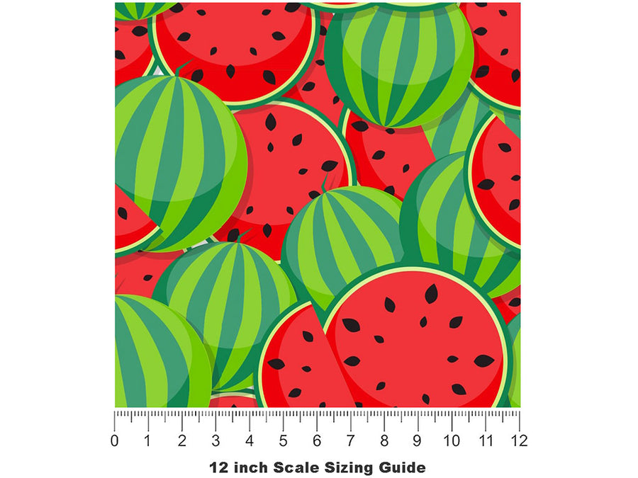 Georgia Rattlesnake Fruit Vinyl Film Pattern Size 12 inch Scale~Rwraps Georgia Rattlesnake Fruit Sizing Chart~2