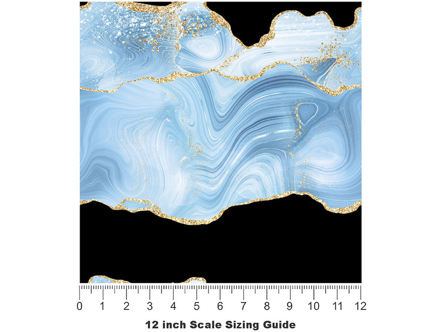 Georgium Sidus Gemstone Vinyl Film Pattern Size 12 inch Scale~Rwraps Georgium Sidus Gemstone Sizing Chart~2