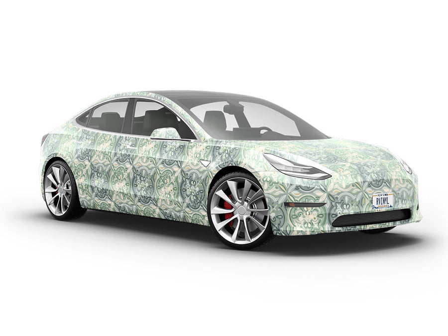 Gerbera Daisy Tile Vehicle Vinyl Wrap